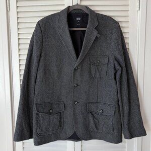 Jack Spade men's blazer 44 herringbone tweed academia